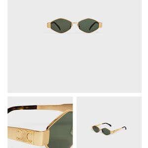 CELINE TRIOMPHE METAL 02 SUNGLASSES IN METAL
